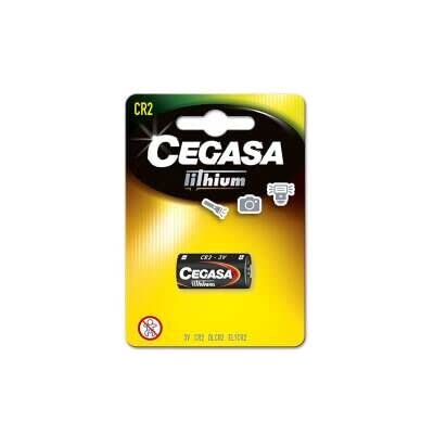 CegasaCR2 3V FT BL1 Lithium Battery, Black, Standard