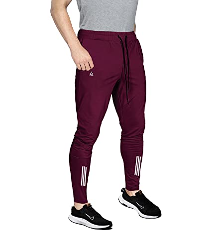 Image of AVOLT Men Slim Fit Lycra Blend Track Pants