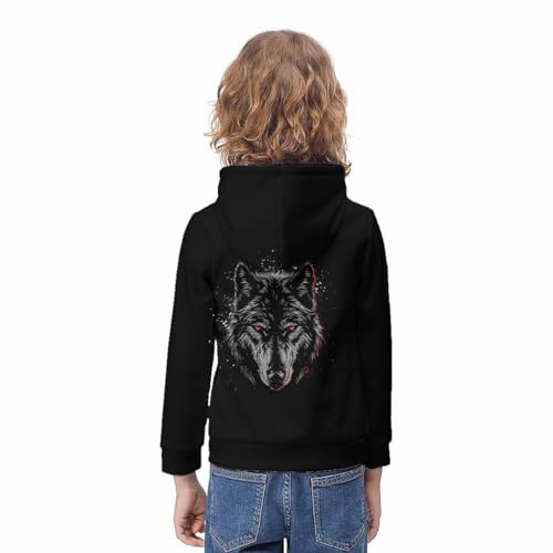 Sweat loup pull à capuche enfant parfait pour l'école et les sorties de week-end - 4