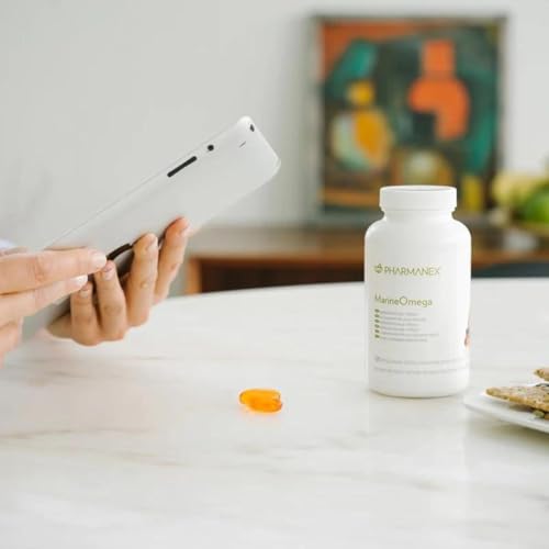 marine omega omega-3 fatty acids amp krill oil supplement 1200mg dha amp epa per serving 120 softgels supports heart brain joint amp overall health