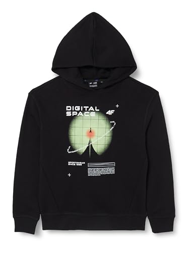 Sweatshirt 4F M632 Deep Black Enfant 146 pull sport stretch manches longues