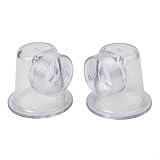 Transparenter Vorfilter-Einsatz für SPS 50, für SPS 75, für SPS 100 und für SPS 100-1 Easy Install Kreislaufpumpe, Robuster Kunststoffdeckel zur Poolwartung, Höhe 80 mm, Durchmesser 85 mm, Klar(2pcs)
