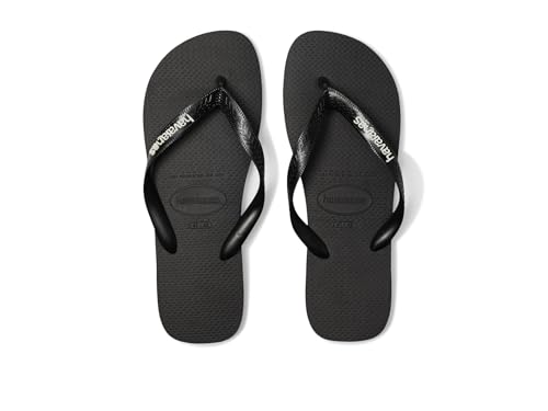 Havaianas Men Logo Filete Sandals Black/White/Black 9-10 Medium