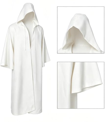 Image of GOLDSTITCH Men Hooded Robe Cloak Knight Fancy Cool Cosplay Costume
