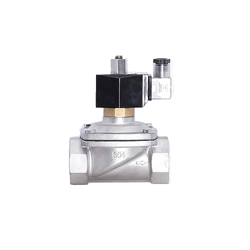 Électrovanne pneumatique 2 pouces DN50 en acier inoxydable normalement ouverte