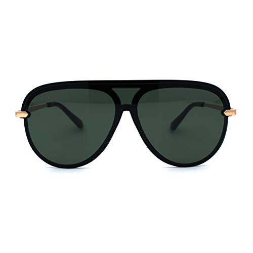 Luxury Half Rim Officer Style Racer Retro Fashion Sunglasses