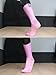 CYAEDYSOK Aero Socks Cycling Men Women Non-Slip Silicone Aerodynamic Cycling Aero Socks Pink one size 6-12
