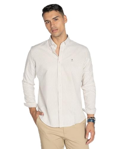 HARPER & NEYER Camisa North Sea de Homber en Color Camel (FR/ES, Letras, S, Regular, Regular, Sand)
