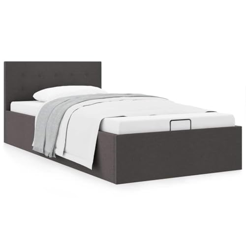 Lumanois Cama canapé hidráulica de almacenaje sin colchón Gris 90x200 cm,Mobiliario,Camas y somieres,32.7kg-285570