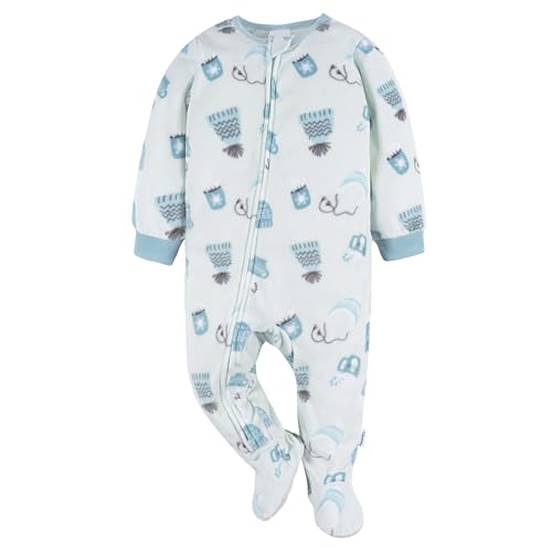 Image of Gerber Baby & Toddler Fleece Footed Pajamas 2-Pack