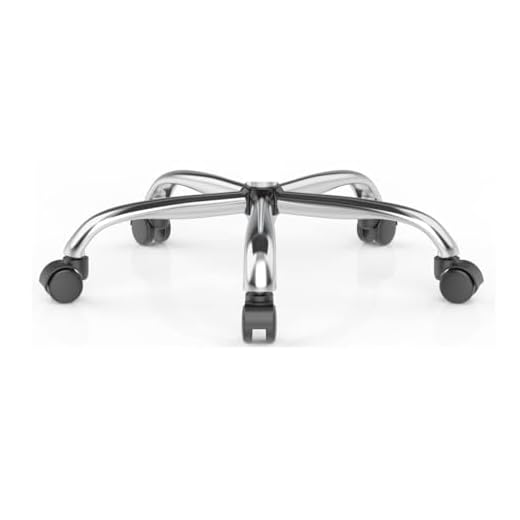 Base Estrela Gamer Presidente em Aço para Cadeira com Rodízios em Nylon 325 mm