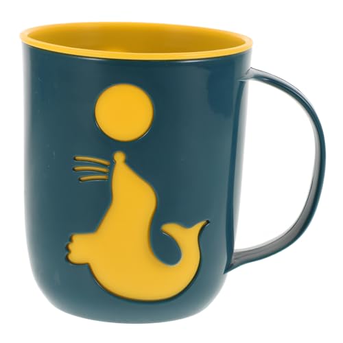BESPORTBLE Adorable Taza Para Cepillo De Con Temática De Delfines, Taza De Plástico Para Enjuague De, Taza Para Cepillo De De Viaje, Taza De Plástico Para Cepillo De