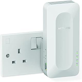Netgear WiFi Extender Booster EAX12 | WiFi 6 Repeater | WiFi Booster Range Extender | AX1600 Covers up to 1200 sq ft and 15 Devices