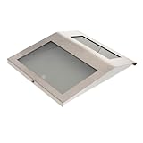 HOMSFOU Solar Beleuchtete Hausnummer aus Edelstahl Solarbetriebenes LED Adressschild Wetterfeste...