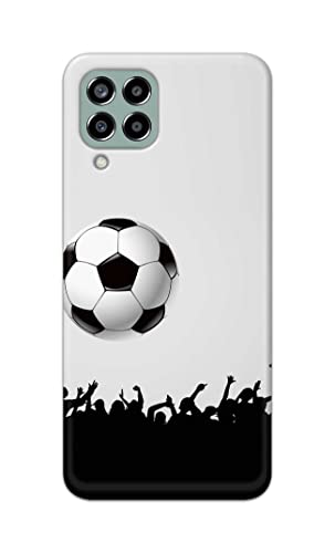 Image of Printed Hard Back Cover Case for Samsung Galaxy M33 5G Back Cover (Football Icon) -702