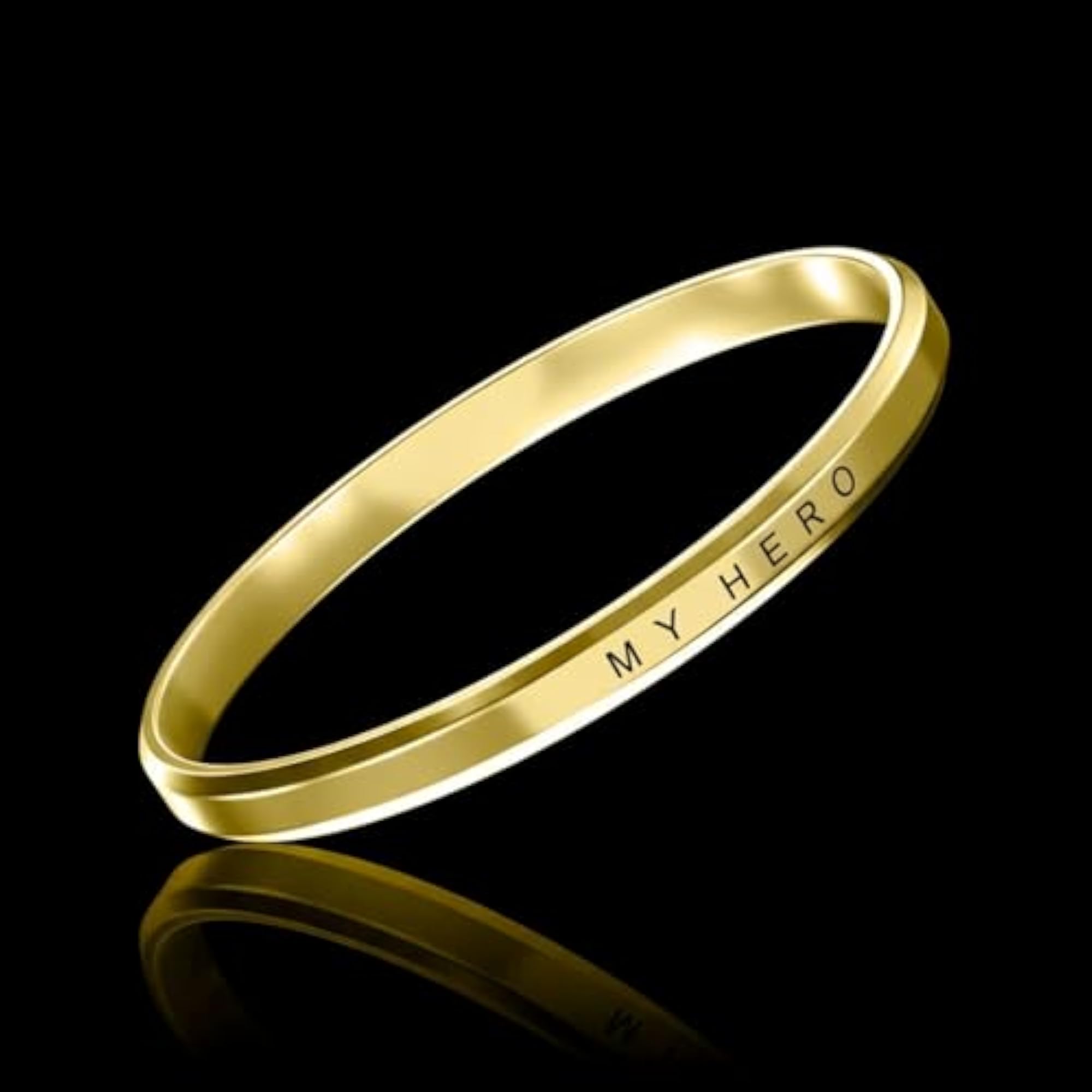Classic Gold Plated Kada Bracelet, 22K Glossy Finish