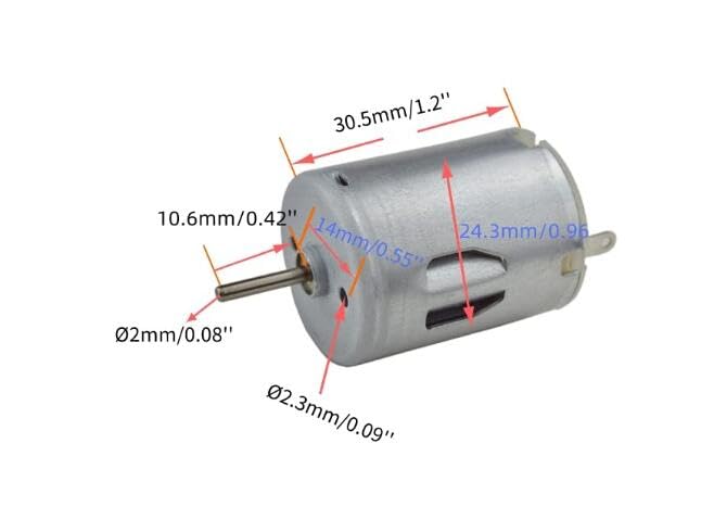 CHANCS RC-280SA Carbon Brush Motors DC 3V 6V 9V 16000RPM for RC Model Hair Clipper Massager