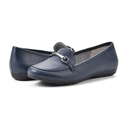 Image of CLIFFS BY WHITE MOUNTAIN Women's Glowing Cushioned Loafer Flat