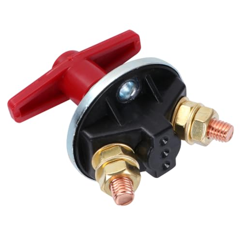 Luxshiny Easy Install 12v-60v Battery Blackout Isolator Switch 200a Capacity for Vehicles Black