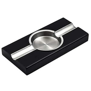 Sigaar Asbak Asbak Voor Buiten Eiken Sigarenasbak Hoogwaardige Asbak Slot Voor Sigaar Grote Asbak Met Twee Sleuven…