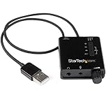 StarTech.com USB Sound Card w/ SPDIF Digital Audio & Stereo Mic – External Sound Card for Laptop or PC – SPDIF Output (ICUSBAUDIO2D)