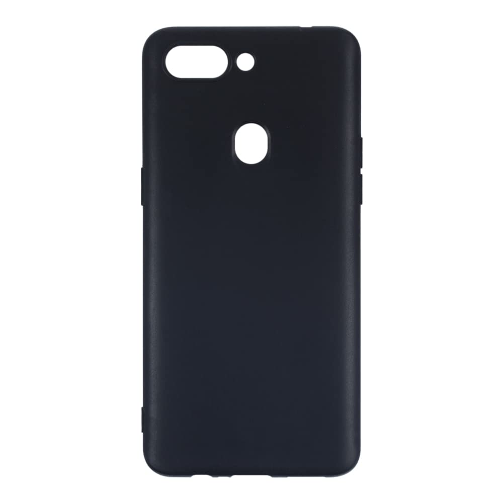 Custodia in TPU Compatibile con OPPO R15 Pro, Cover Protettiva Morbida e Antiurto con Ritagli Precisi e Design Sottile Antigraffio (Nero