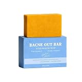 Prndkhn Bacne Out Bar, Acne Healing Soap with Turmeric Vitamin C & Alphaarbutin, Natural Body Acne Treatment for Back, Chest & Shoulders, Smooth Skin