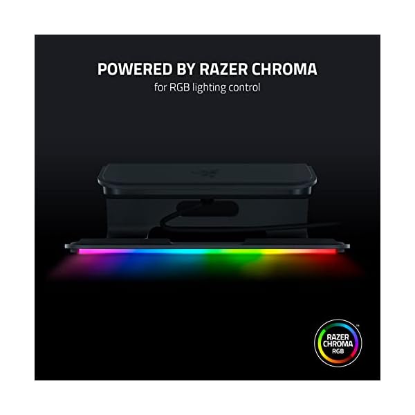 Razer Laptop Stand Chroma V2 - Ergonomic laptop stand including 3x USB hub (2x USB-A, 1x USB-C, 1x HDMI, 18 degree tilt angle, aluminium and ergonomic design) Black - Image 7