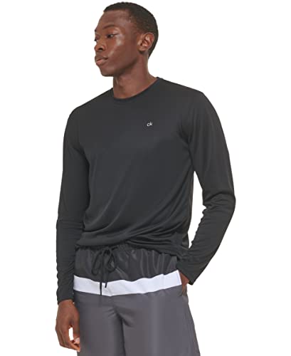 Calvin Klein Men's Standard UPF 40+ Long Sleeve Quick Dry Swim Shirt2
