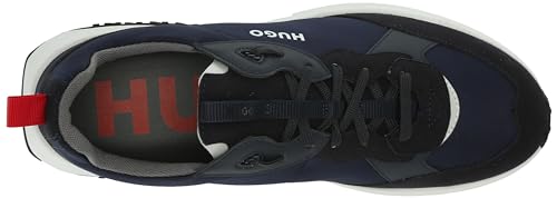 Image of HUGO Mens Running Style Mix Material Sneakers
