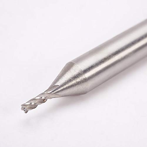 Image of Auniwaig 1 /16 inch 4 Flutes Straight Shank End Mill Cutter, HSS-AL Spiral Bits Cut Assembled On Milling Machines, Round Shank Milling Cutting Tool for Stainless Steel Alloy Copper Metal 1Pcs