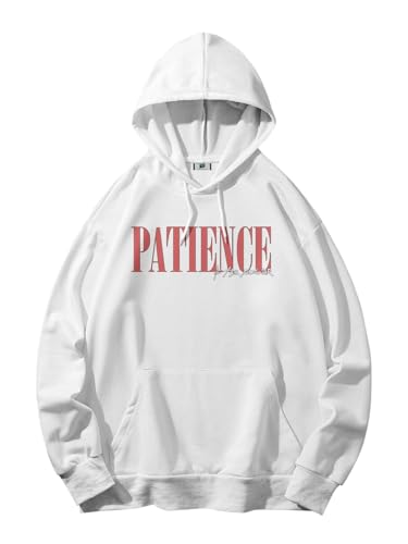 Image of SXV 'Patience' Printed Cool Aesthetic Sweatshirt Hoodie