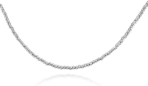 GemStar USA Sterling Silver Diamond-Cut 