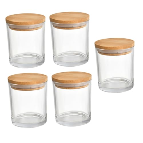 Operitacx 5 Juegos De Accesorios Para Velas De Vidrio Frascos De Calabaza Para Hacer Velas Portavelas Votivas Para Aromaterapia Mini Frascos De Hojalata Para Hacer Velas Recipientes De