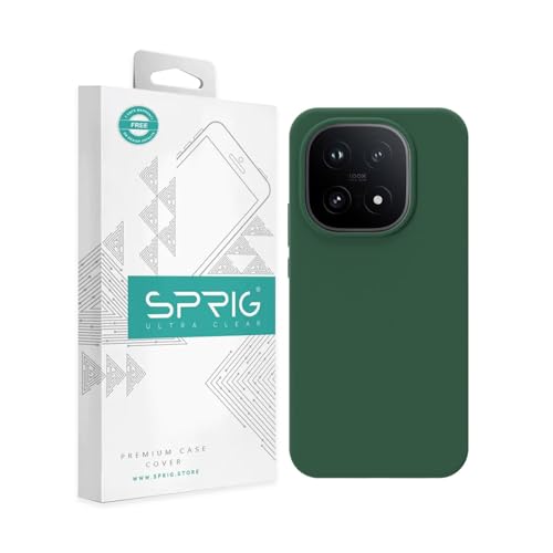 Image of SPRIG Compatible with IQOO 15 5G SilkTone Silicone Back Cover Drop Tested Shock Proof Mobile Case for Men, Women, Boys and Girls with Camera Protection (Green)