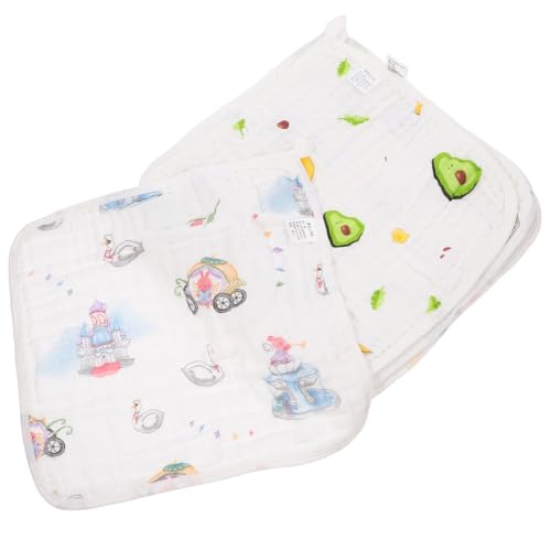 Parliky 8 Piezas Toallas de Algodón para Bebés Absorbentes y Suaves Multiusos para Cara y Cuerpo Pañuelos de Muselina para Recién Nacidos Diseño Aleatorio para Cuidado Diario y Regalo