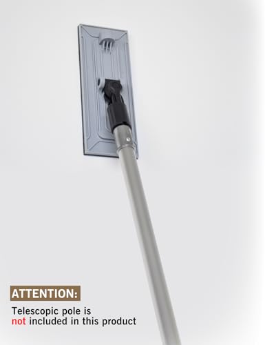 ROLLINGDOG Profi Handschleifer Trockenbau Rechteck Schleifbrett 9tlg Set mit 6 Schleifpapier 80/120/240 Grit, Ergonomischer Gummigriff, Hand- und Polschleifer Werkzeug für Wand Decke Holz Metall