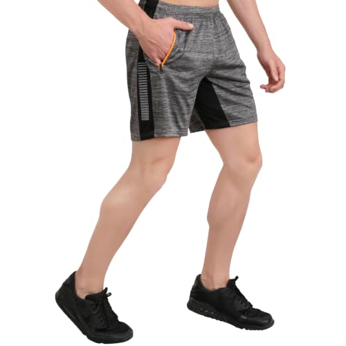 Image of Unbeatable Mens Shorts Pant for Gym, Running & Sports | Quick-Dry Workout Shorts for Men | Stylish Half Pant for Man with Zip Pocket | Lightweight Gym Shorts Summer Sports Shorts for Men