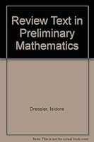 Review Text in Preliminary Mathematics 0877202028 Book Cover