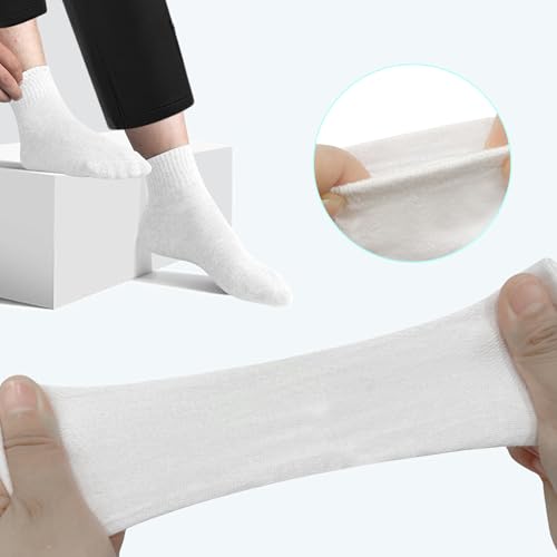 20 Pairs Portable Disposable Socks – Individually Wrapped Travel Socks for Men & Women4