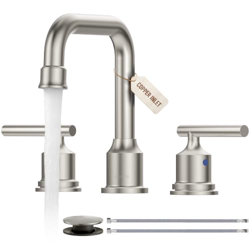 WOWOW Brushed Nickel 8 Inch Widespread