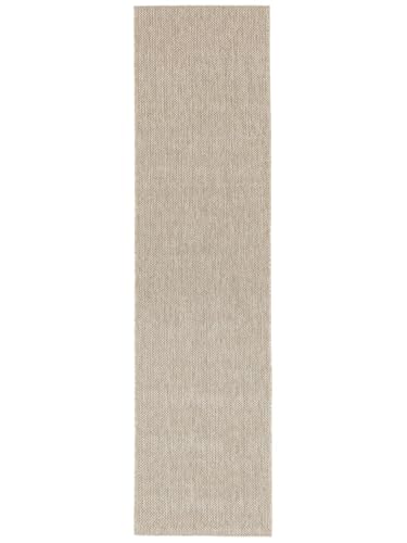 RugVista Clio, Alfombra Moderna, Pelo Corto, 80 x 300 cm, Moqueta de Pasillo/Runner, Calidad cert. Oeko-Tex Standard 100, Polipropileno, Pasillo, Dormitorio, Cocina, Salón, Comedor, Despacho, Marrón