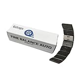 FINE BALANCE AUTO, 1/4oz, 7gr, Black, Adhesive Stick On Wheel Weights, Easy Peel, Low Profile, Cars, SUVs, Motorcycles, RC Cars, Crafts, 12 Oz/Box, 6 Strip, Korean Made,