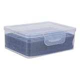 POPETPOP Lockable Aa AAA Battery Storage Box Cover and Black Foam, Shockproof Organizer for Remote Controls