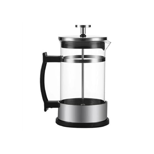 Prensa francesa de café de vidrio duradero, prensa francesa | Máquina de café de máximo sabor con filtro de acero inoxidable, prensa de café para camping, pequeña prensa de café para café molido