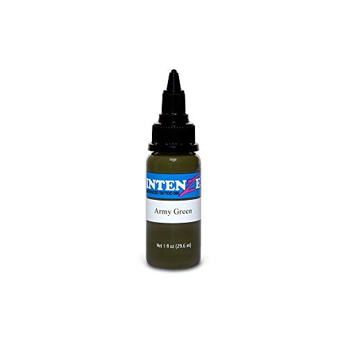 Intenze Tattoo Ink - Army Green - 1oz Bottle