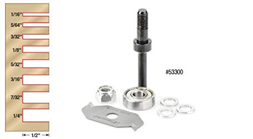 Amana Tool - (53300) Slotting Cutter Assembly 2 Wing x 1-7/8 Dia x 1/16 x 1/4 Inch Shank