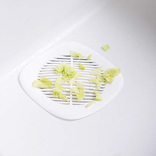 Scarico a pavimento Coperchi di scarico per doccia Scarico tubo in silicone Tappo raccogli capelli con ventosa per bagno Cucina Vasca da bagno Lavello Filtro Tappo Scarico a pavimento Coperchio (Color