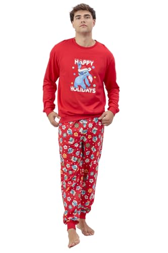 Pyjama Stitch homme Disney manches longues contre le froid nocturne
