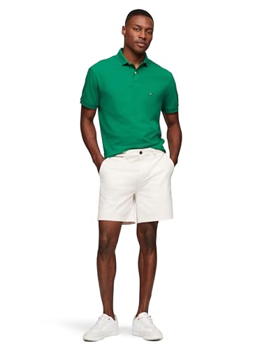 Image of Tommy Hilfiger Men's Short Sleeve Polo Shirts in Classic Fit with Stretch and Organic Pique Cotton